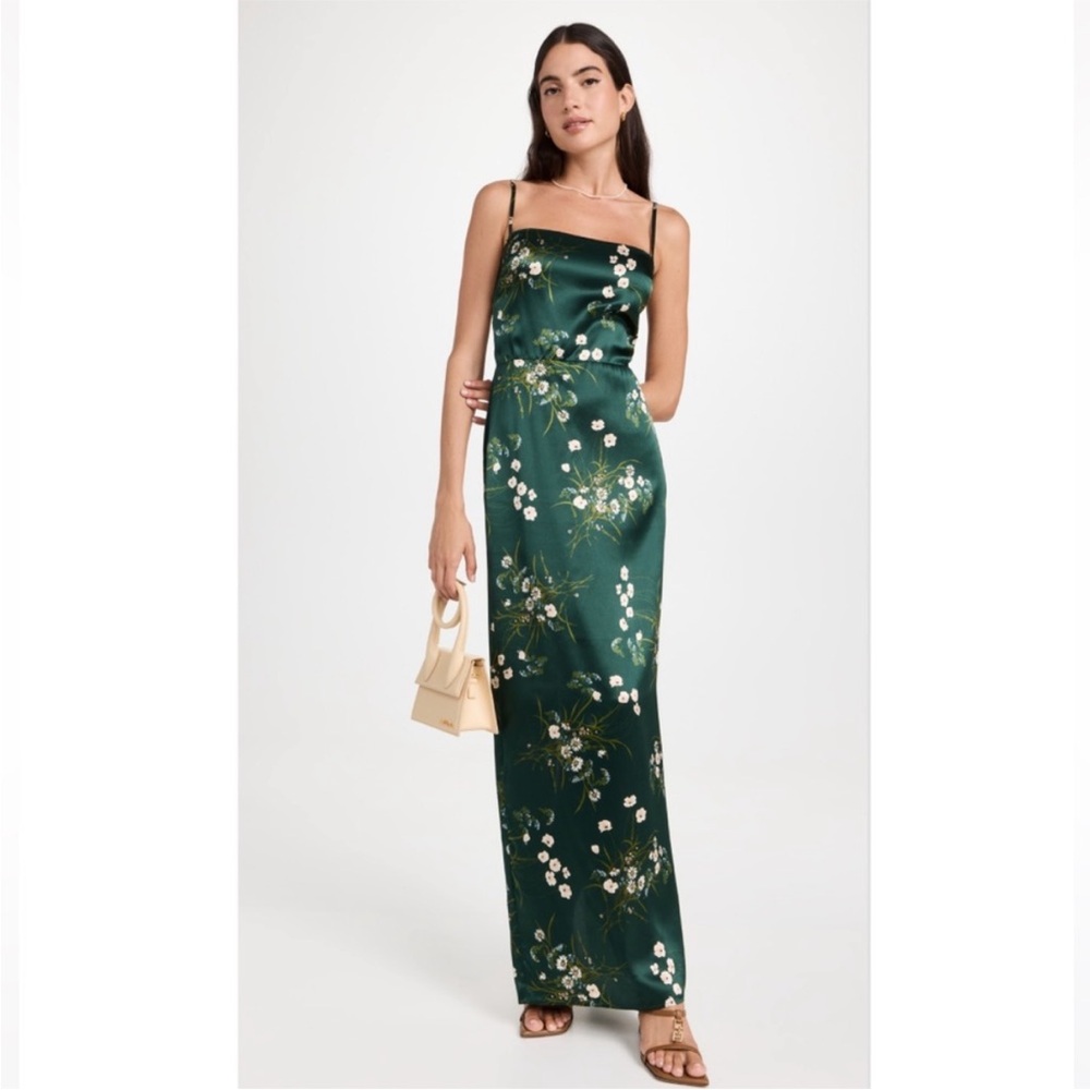 Reformation Frankie Silk Maxi Dress Buena Size 10